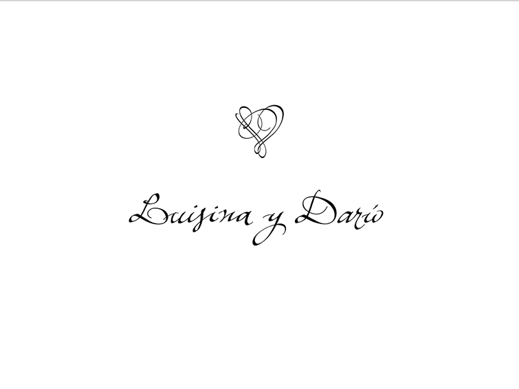 Frase. Caligrafía. Invitación casamiento